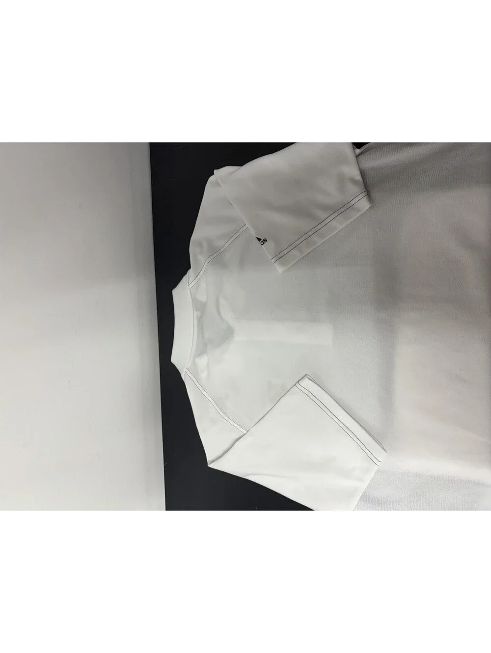 Adidas Climalite Golf Shirt Men’s Size M With Embroidered BA Lettering - White